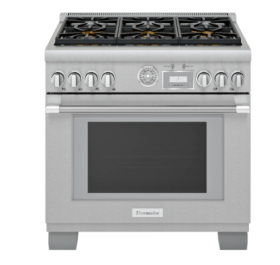 Thermador-Pro-Grand 36" Gas Range 6 Brnr