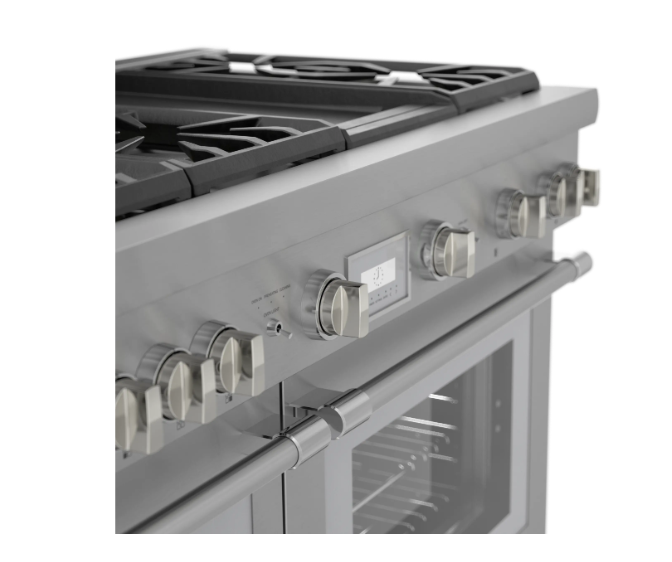 Thermador-Pro-Harm 48" Df Range 6 Brnr Griddle