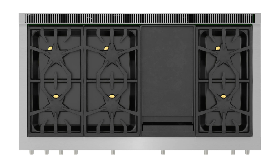 Thermador-Pro-Harm 48" Df Range 6 Brnr Griddle