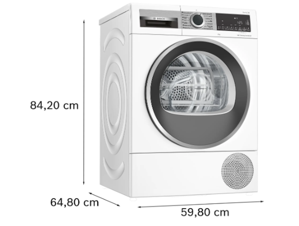 Bosch-Secadora Con Bomba De Calor 9 Kg Blanco - 50Hz