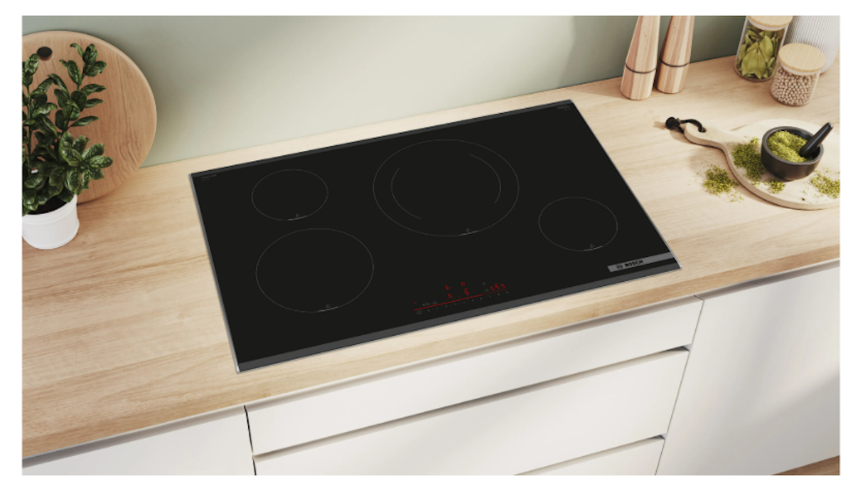 Bosch-Serie 6 Placa De Inducción 80 Cm Negro, Con Perfiles