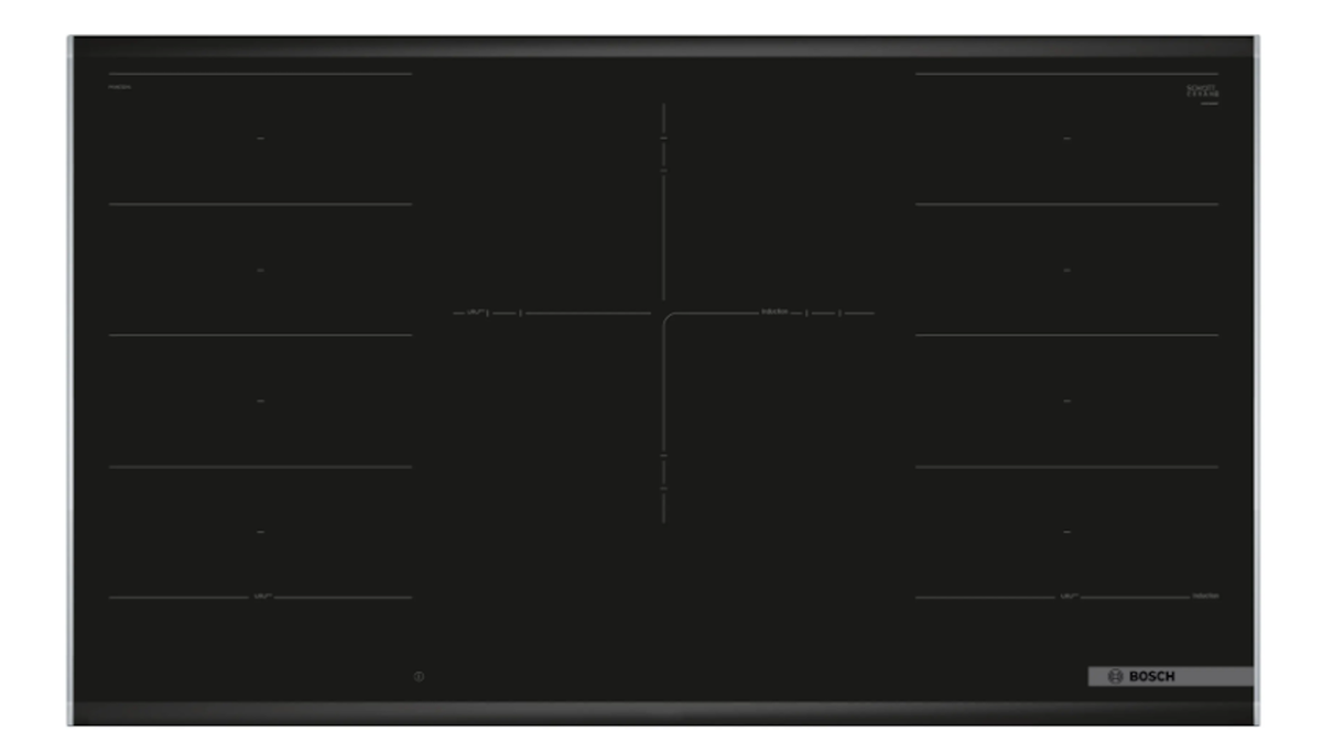 Bosch-Serie 8, Placa Inducción, 90 Cm, Negro, Con Perfiles