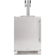 True-Stainless Door With Lock - Dual Tap - 1 Floor Shelf - Hinge Right (R)
