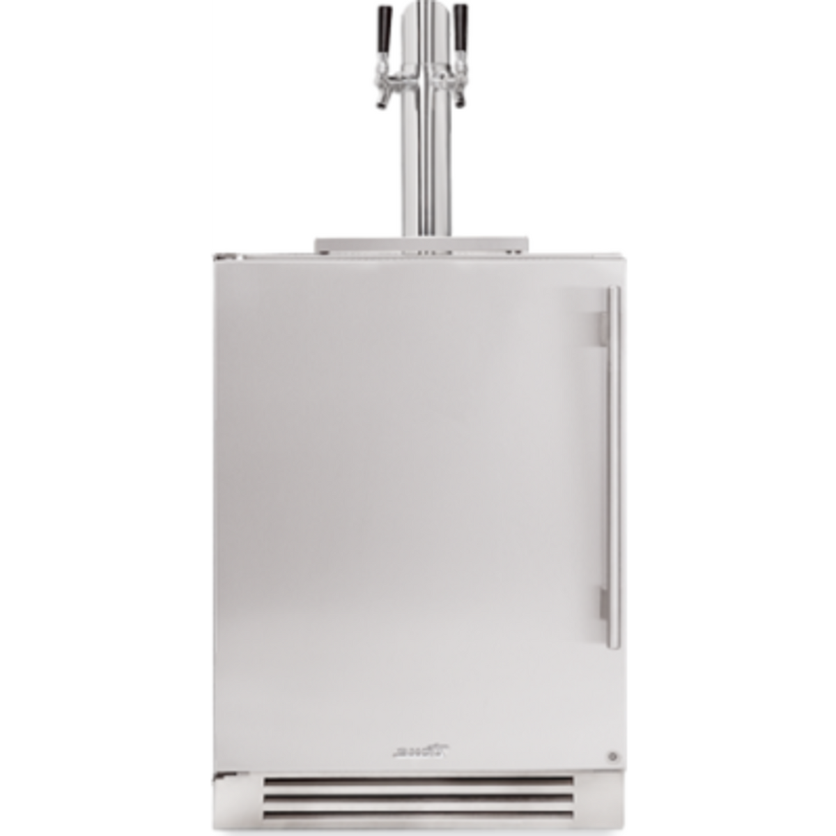 True-Stainless Door With Lock - Dual Tap - 1 Floor Shelf - Hinge Right (R)
