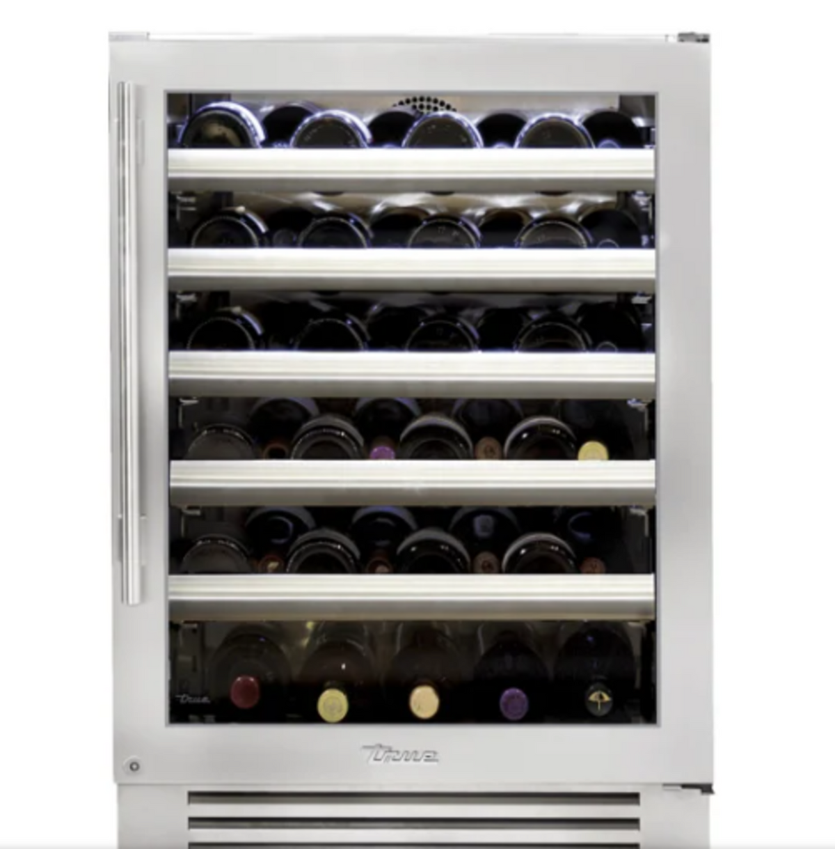 True-Panel Ready/Glass - 5 Pullout Wine, 1 Floor Cradle - Hinge Right (R)
