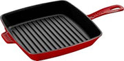 Staub American Grill, 26 Cm -Square -Cast Iron -Cherry