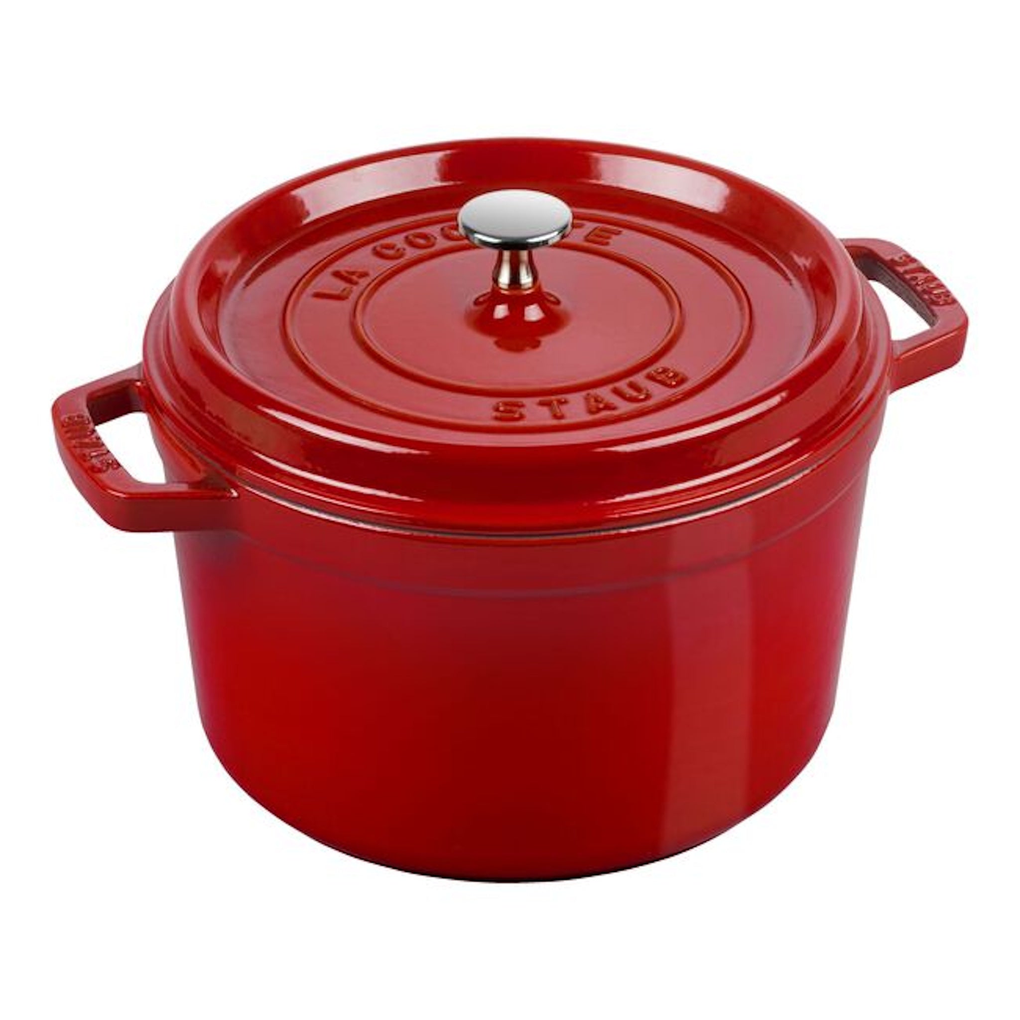 Staub Cocotte Deep 24Cm Cherry Rnd Cast