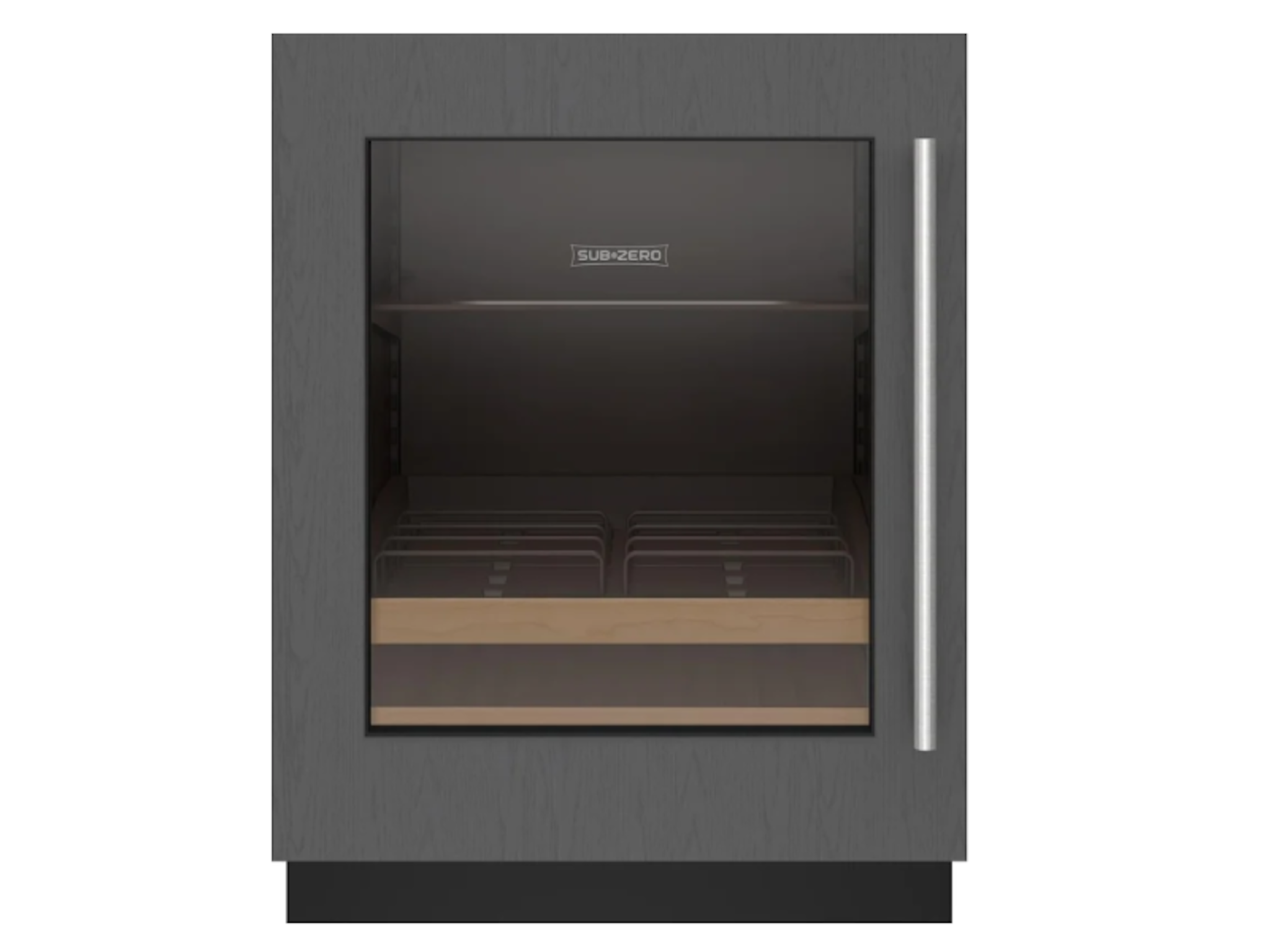 Subzero 24 Inch Panel-Ready Built-In Under Counter Smart Beverage Center With 5.5 Cu. Ft. Capacity, Left
