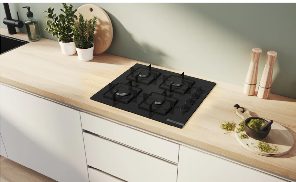 Bosch-Tope A Gas 4 Quemadores 60Cm/24" Negro