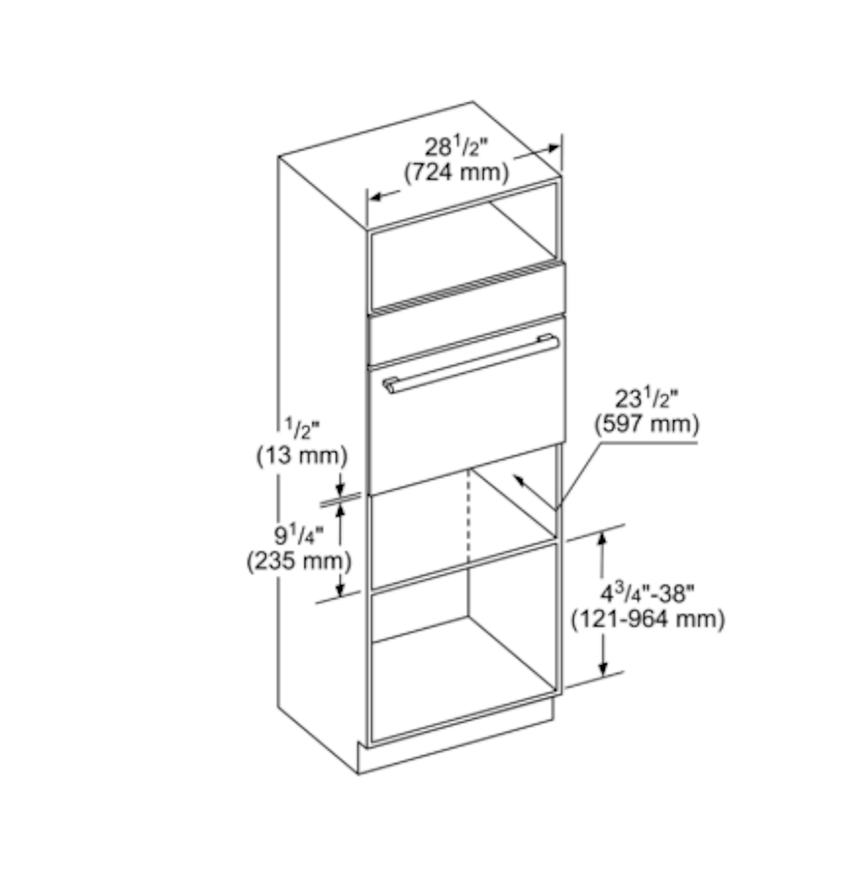 Thermador-Warming Drawer, 30", Custom Panel, Full Height