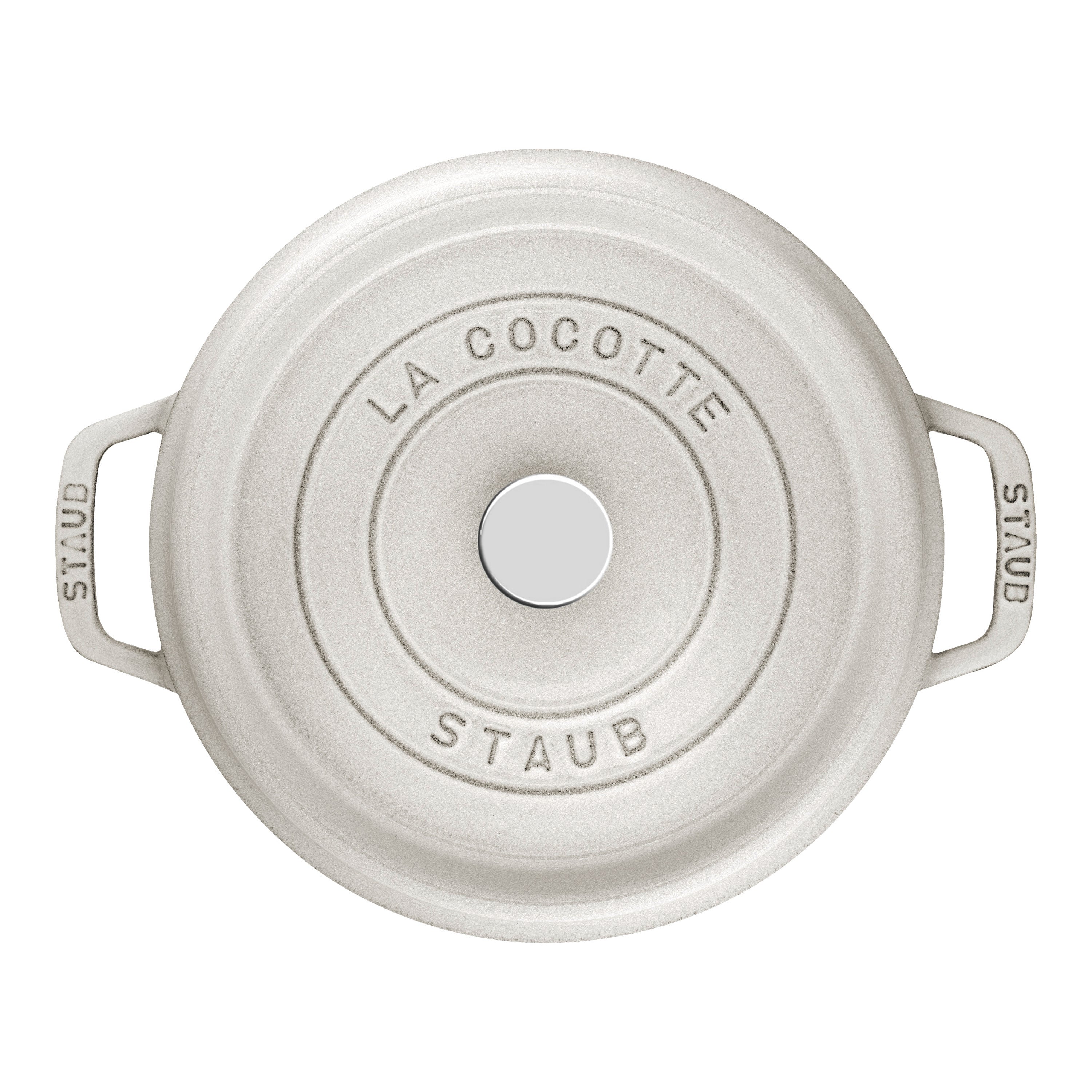 STAUB - Cocotte Redonda de 28cm de Hierro Fundido Blanco Trufa, 6.7L / 7.09Qt image 2