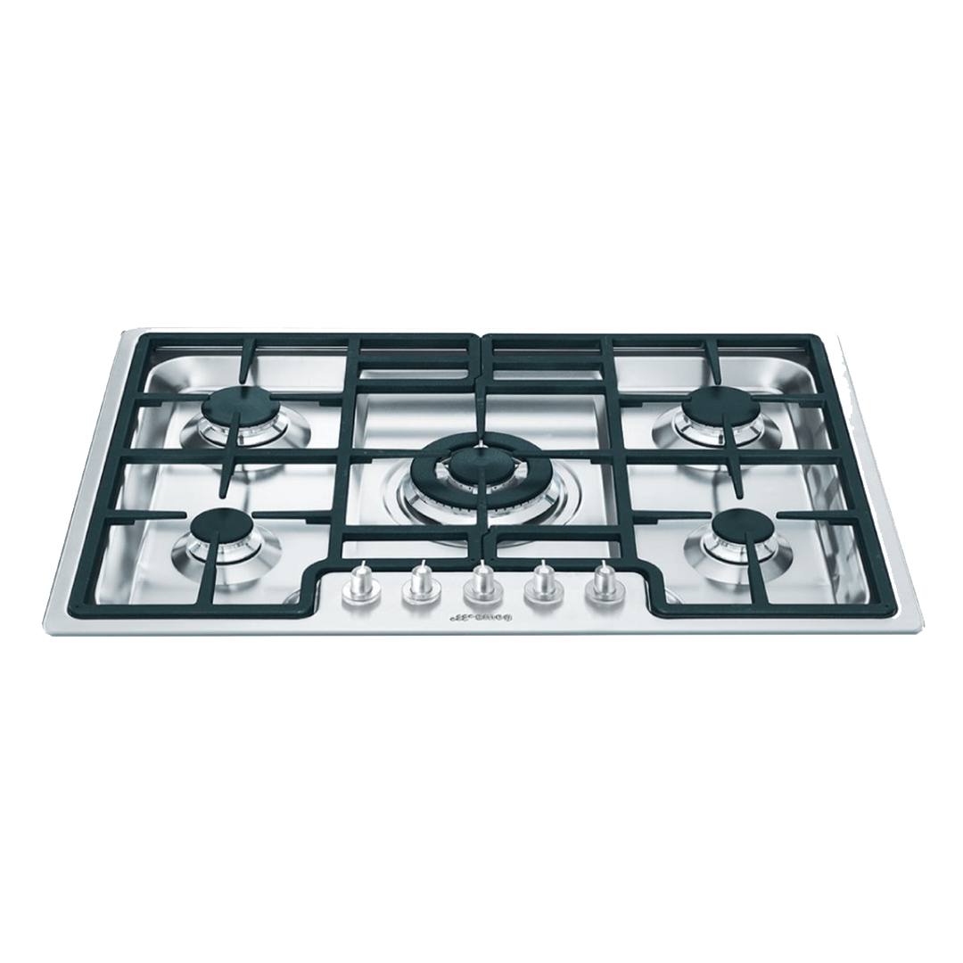SMEG - Plantilla Semi Profesional con Cinco Quemadores de Gas, Inox - 70 cm image 0