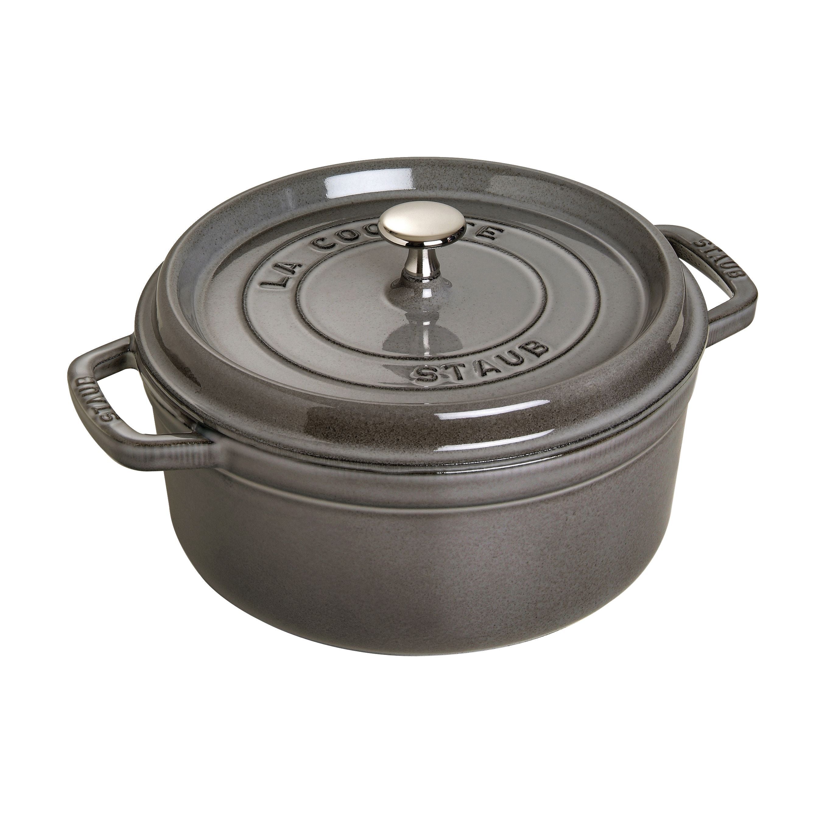 STAUB - Cocotte redonda - 24 cm - Gris grafito image 0