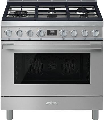 SMEG - Cocina Dual-Fuel Portofino con 5 Quemadores - 36" image 4