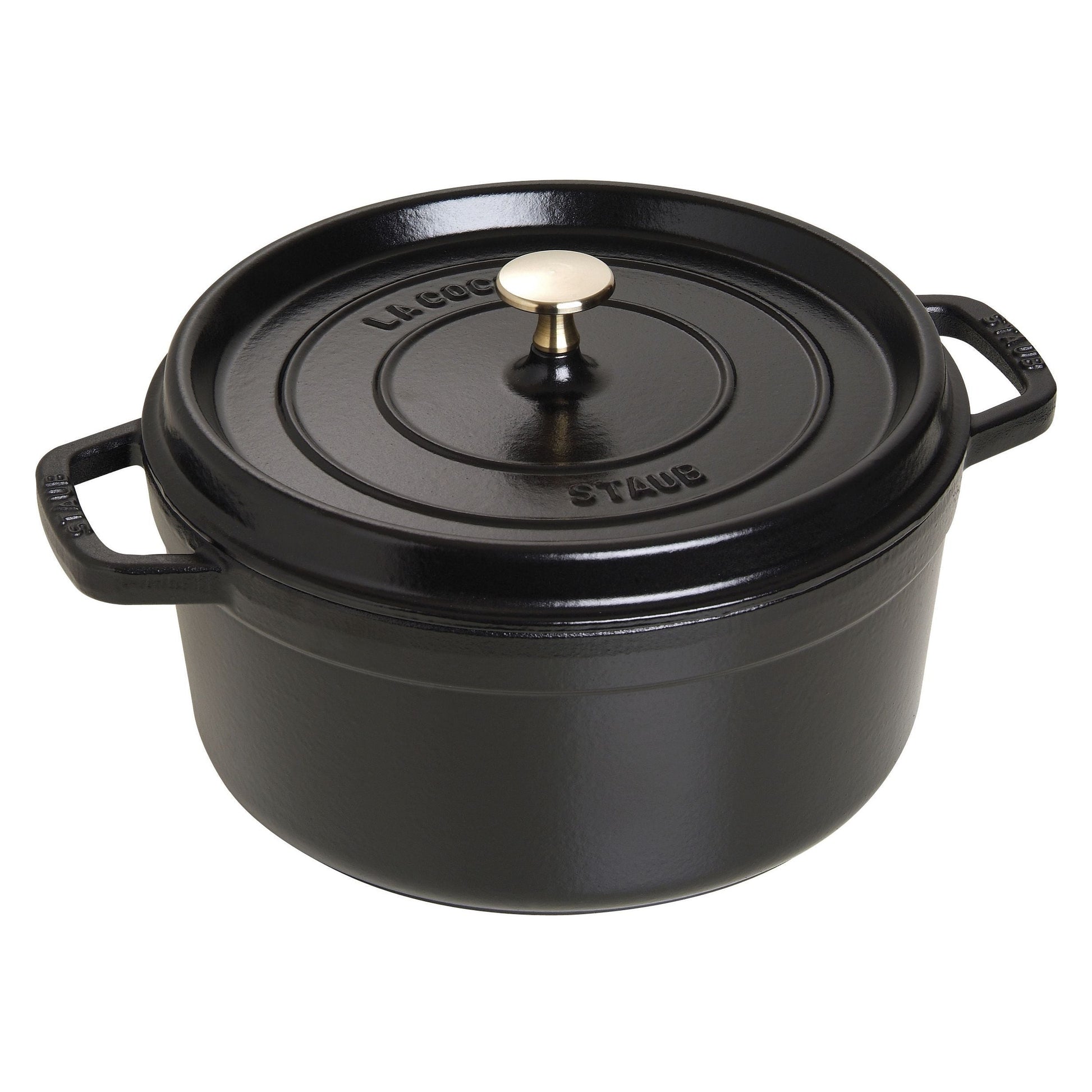 STAUB - Cocotte redonda - 26 cm - Negro image 0