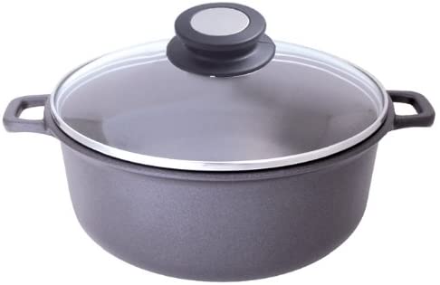 DE BUYER - Cacerola alta con tapa de vidrio y asas - 28 cm image 0