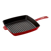 STAUB - Parrilla Americana de 30cm en Color Cereza - Hierro Fundido Cuadrado image 0