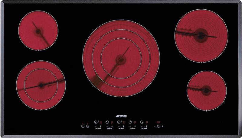 SMEG - Plantilla de Cerámica con Control Táctil, 5 Zonas - 90 cm image 0