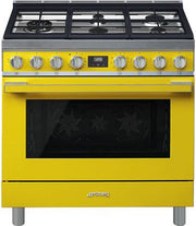 SMEG - Cocina Dual-Fuel Portofino con 5 Quemadores - 36" image 0