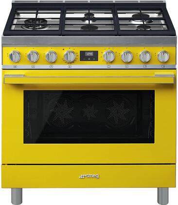 SMEG - Cocina Dual-Fuel Portofino con 5 Quemadores - 36" image 0