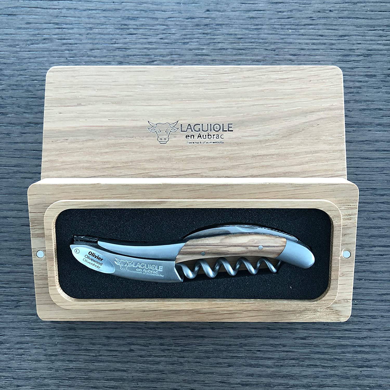 LAGUIOLE - Sacacorchos Sommelier Laguiole en Aubrac - Cuerno de Búfalo de Agua image 1