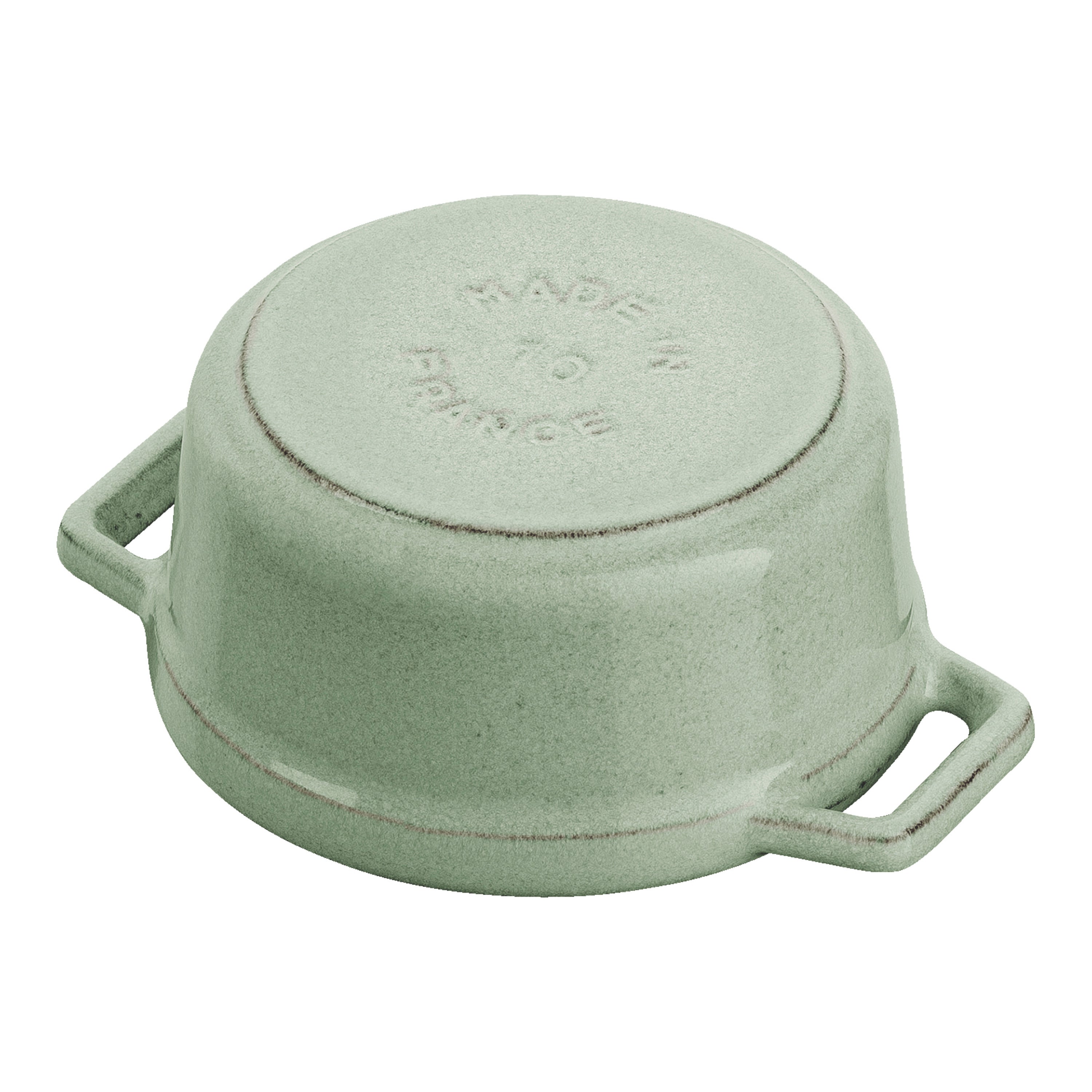 STAUB - Mini Cocotte de 10cm en Color Salvia - Hierro Fundido Redondo image 8