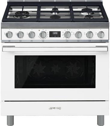 SMEG - Cocina Dual-Fuel Portofino con 5 Quemadores - 36" image 5
