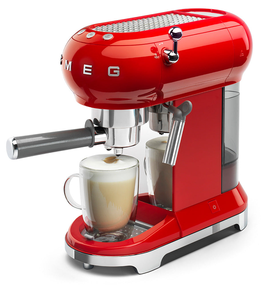 SMEG - Cafetera Espresso Estilo Retro 50's - Roja image 2