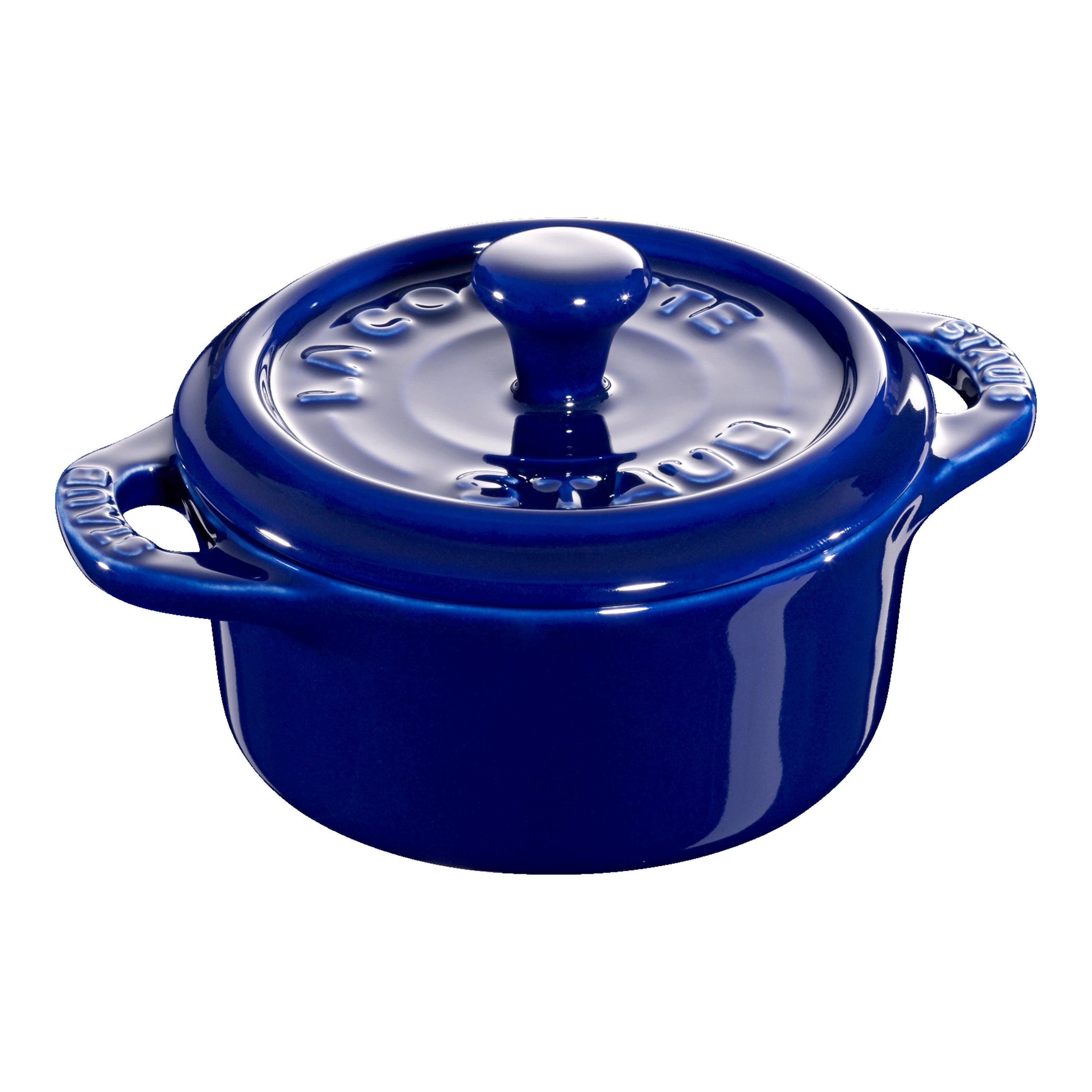 STAUB - Mini Cocotte de 10cm de Cerámica Redonda en Color Azul Oscuro image 0