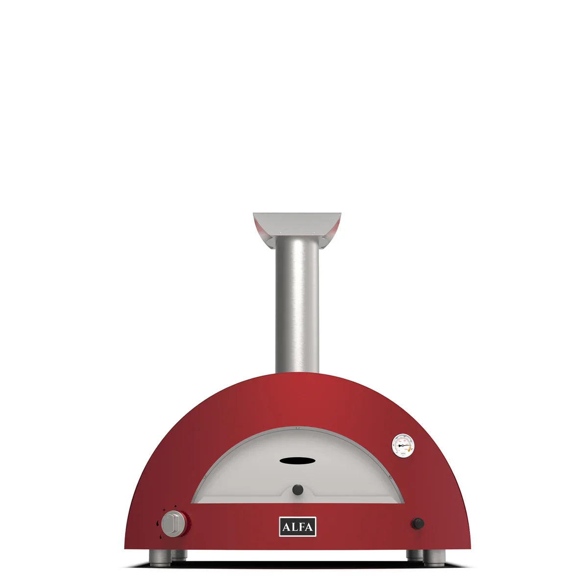 ALFA FORNI - Horno Moderno para 2 Pizzas - Gas/Híbrido - Gris Ardesia